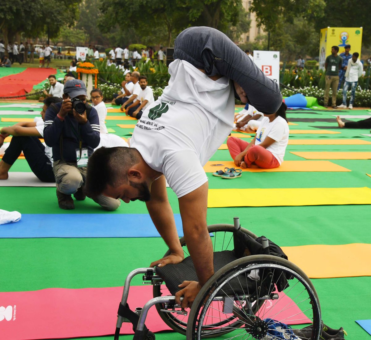 A disabled person show yoga is all about willpower